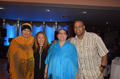 Safiyya with friends and celebrity photographer Ronnie Wright